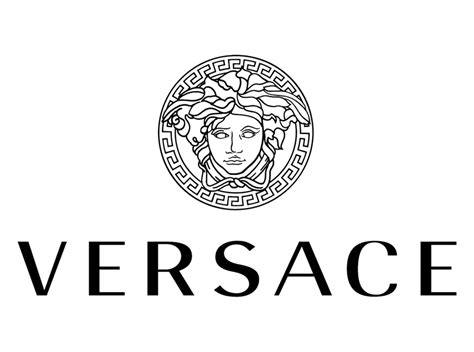 versace amblem|versace logo black and white.